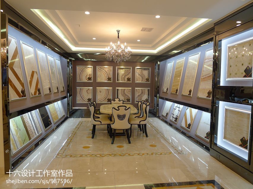 現(xiàn)代建材店裝修效果圖 商業(yè)展示與建材融合的設(shè)計(jì)之道
